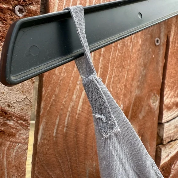 Anthropologie BHLDN Sadia Gray Floral Embroidered Bridesmaid Dress Size 4 - Picture 8 of 8